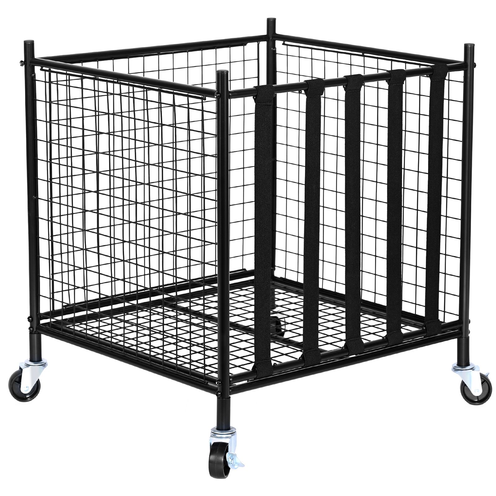 Sports Equipment Organizer Rack - Carrello Porta Palloni Sportivi con Ruote,