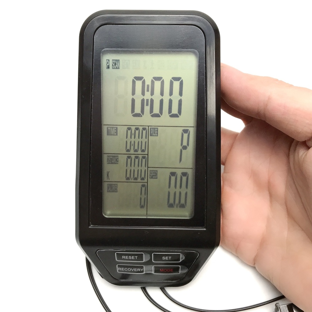 Sports Equipment List - Schermo Display Computerizzato Nero per Cyclette: