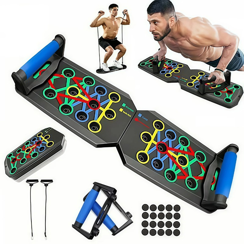 Sports Equipment List - Tavola pieghevole per flessioni con bande