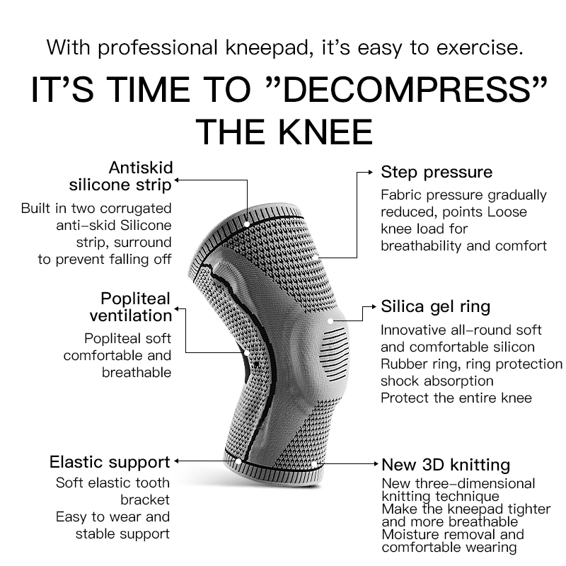   Supporto Elastico in Silicon - Volleyball Knee Pad recensione e prezzo