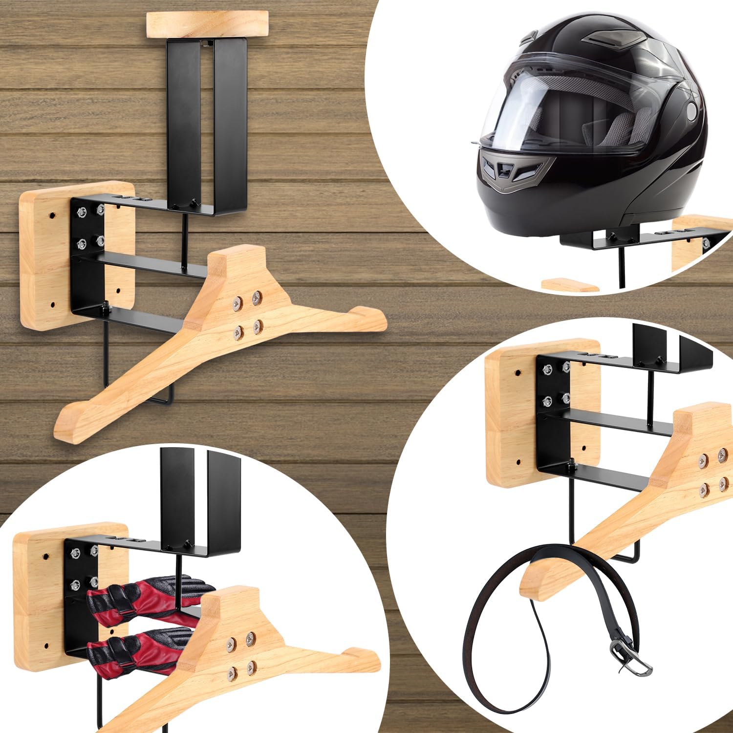 ​ Supporto da parete in legno  - Sports Equipment Organizer Rack recensione e prezzo