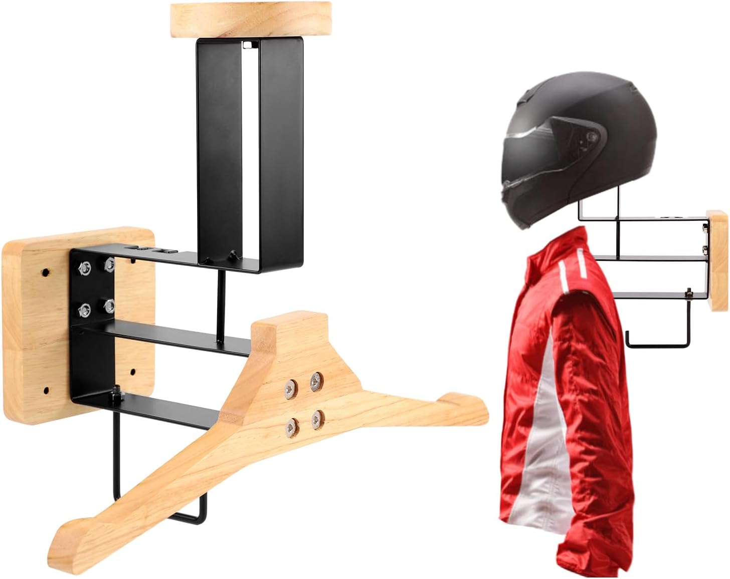 ​ Supporto da parete in legno  - Sports Equipment Organizer Rack recensione e prezzo